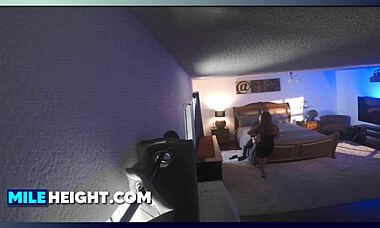 Hidden cameras catch couple grinding in hotel with Paige Owens