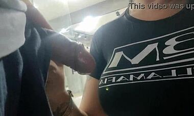 at the new gas station, i hooked up with the security guard bareback