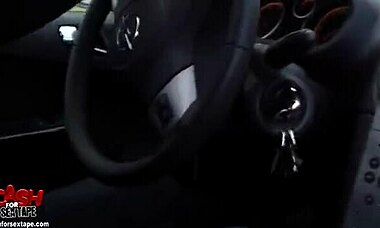 hey, wanna see this hot princess suck in a car?