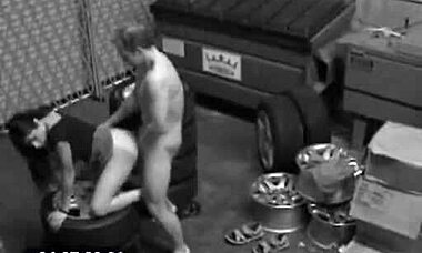 Ex-Girlfriend in Tight Outfit Gets Banged by Dumpster in Garage