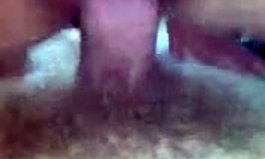 amateur girlfriend's shaved pussy pounded hard by cock