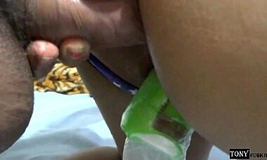 heartbroken girlfriend begs for doggystyle anal to forget ex, screaming during cumshot