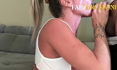 Blonde milf invites personal trainer for steamy banging after gym workout