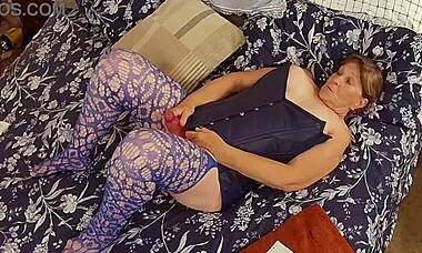 i'm the dark magician granny, masturbating solo with my dildo, ohh