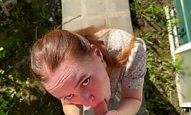 Fucking a Stunning Russian Beauty in the Countryside Amid Nature’s Wild Charm with Raw POV Action in Every Thrust.