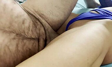 Stepmom Gives Intense Blowjob To Help Son Cum