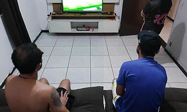 ugh, my husband lost bet, had to hook up with his friend in front of him