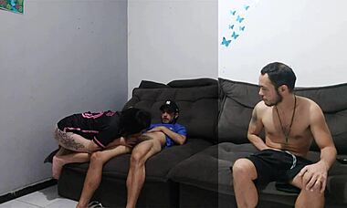 ugh, my husband lost bet, had to hook up with his friend in front of him