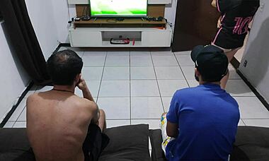 ugh, my husband lost bet, had to hook up with his friend in front of him