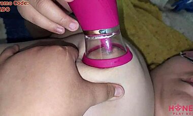 i suck and lick my pussy and asshole with toy from honey play box