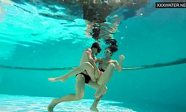 Group Sex Underwater With Eva Sasalka