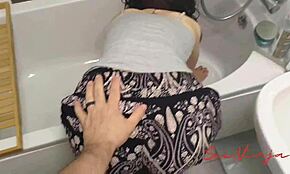 Mannen, jag sket mig, men fick tur med styvmamma fast hjälplös!