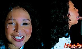 シェアードワイフのラティーナ痴女がギャンブル借金をボスに払い、顔に精液を受けながら毎滴を味わう