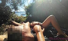 Fanget Denne Franske Tøs, Uh, Rører Ved Sig Selv På Nøgen Strand I Grækenland, Sprøjter For En Fremmed, P2 - MissCreamy.