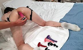 내 엉덩이가 애널 장난감을 생으로 클로즈업 테스트해 고화질로