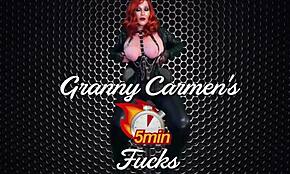 할머니 구부려 POV 섹스 크림파이