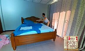 Nudist Barbershop Lady Strips Client Naked in Wild Scene, Wow!