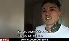 Želiš videti, kako plačam Rodriga in Axela, da jebeta za denar? Latinski twink seks