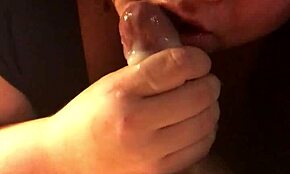 Super sjusket blowjob med rodet cumshot fra viviandimondbbw