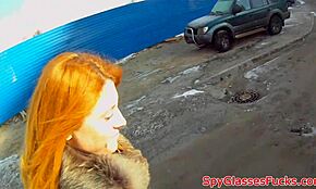 유로 빨강머리 유혹당해서 스파이캠에서 박힘