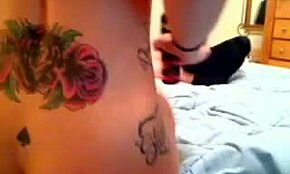 Curly-Haired Brunette Feels Intense Pleasure Masturbating After Oral on Webcam