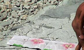 Holy cow! Tanned blonde flashes her ass on hidden cam!