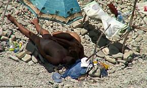 Teased Hard by Lover on Nudist Beach, Wow!