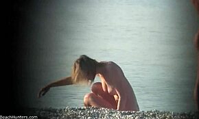 omg i cant believe i caught this perfect breasts blonde naked on beach...