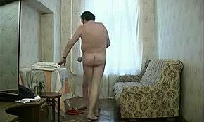 This Brunette in White Panties Bangs an Old Dude