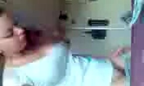 Um, caught this hot Russian chick on hidden cam, so pretty!