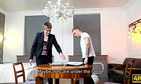 Tutor4K Актриса Играе Професорка, Вземаща Твърд Пик В Уютната Дупка, Искаш Ли Да Гледаш?