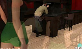 Yrittäjä pitää hauskaa tummatukkaisen teinin kanssa