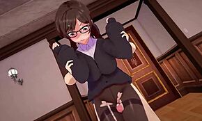 情侣在狂野3D动画风格里狠狠操