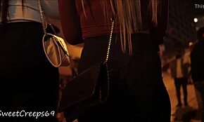 Partide şeffaf elbiseli kandit güzelin mükemmel kıçı! 😍