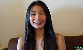 สาวไทยผอมวัยรุ่น 18+ โดนควยฝรั่งใหญ่เย็ดหี 😮