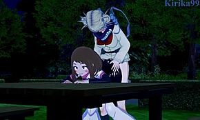 奥查科·乌拉拉卡和姬野·托加在狂野扶她人妖本子性爱