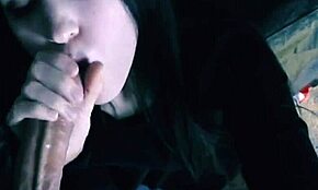 beautiful brunette forced to blow and take cum on face