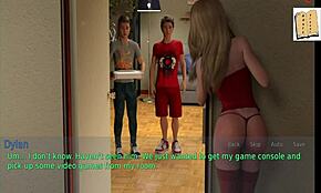 Soție și mamă vitregă în lenjerie erotică acasă