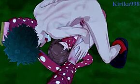 Kinoko Komori și Mei Hatsume și Izuku Midoriya sex intens - My Hero Academia hentai