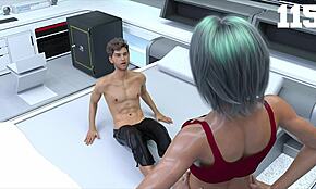 Фемдом-госпожа в космосе должна мне горячие поцелуи