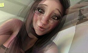 Jamie喜欢后入式和大鸡巴在3D动作中