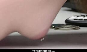 voyeur boyfriend watch how his gf get fucked by perv guard - teen 18+robbers com?