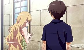 Hentai情侣迫不及待回家做爱