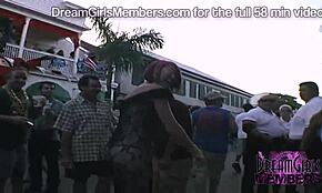 Look at these wild wives flashing at Fantasy Fest