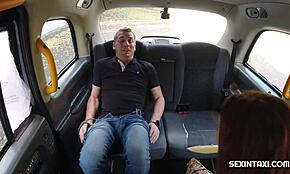 het milf njuter av en vild taxiresa, omg så galet