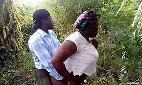 عاشقان يُمسكان ينيكان في الشجيرات يوم الأحد بعد الظهر 🌿