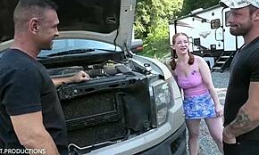 Curious cute Amy Quinn gets dominated and squirts in bondage session