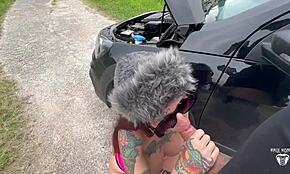 Το αυτοκίνητο της Gostosa έσπασε, τη βοήθησα και πλήρωσε με την πούτσα της