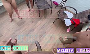 मेरे पास दो कपल्स के साथ बहुत सारे फकिंग का वीकेंड था, मेलोडी रेनटिन्हा एमडी मेलिसा लिस्बोआ