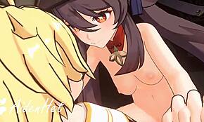 动漫色情少女的紧致小穴被热精液填满